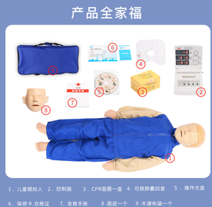Alat Bantu Mengajar Model Biologis Medis Respirasi Buatan Pediatrik Model Pelatihan Pertolongan Pertama Model Pengajaran Dummy - Product Image 3