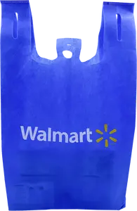 Promoção personalizada por atacado de camisetas portáteis não tecidas para compras, sacolas para supermercado Walmart, camisetas em tecido