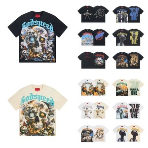 T-shirt da uomo Gods Shirt Heavyweight, abbigliamento streetwear Y2K, alta qualità, 100% cotone. - Product Image 1