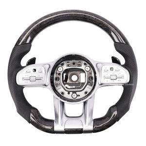 Volant en fibre de carbone forgé pour Mercedes Benz Amg Classe E W212 W213 Cla C117 250 <span class=keywords><strong>200</strong></span> C118 <span class=keywords><strong>Clk</strong></span> <span class=keywords><strong>W209</strong></span> Classe A W177 A200 - Product Image 5