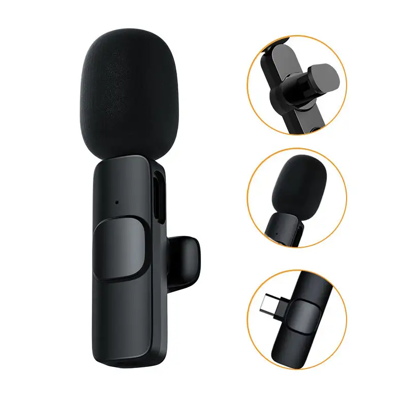 Competitive Price Professional Bluetooth 5.0 Lavalier Microphone Karaoke Bluetooth Microphone