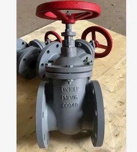 Good Quality DIN F4 Standard Cast Iron BODY PN16 Metal Seal Gate Valve