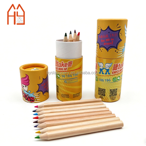 Ensemble de crayons de couleur miniatures en bois naturel de 12 couleurs, crayons de peinture mignons de 3,5 pouces pour enfants - Product Image 4