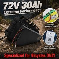 Batterie lithium pour vélo électrique Ansen As 72V 30Ah 2160Wh, format triangle, INR21700-50G, 1000 cycles, pour kit de conversion de vélo