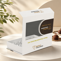 Boîte cadeau de luxe personnalisée avec logo en feuille d'or, faite à la main, en carton rigide magnétique recyclable, de qualité alimentaire, pour bougies, avec fenêtre