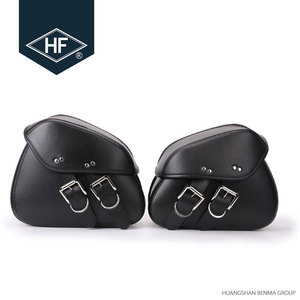 Sac de <span class=keywords><strong>selle</strong></span> en cuir PU pour <span class=keywords><strong>moto</strong></span>, sacoche à outils latérale avec bagages, rétro, haute qualité - Product Image 2