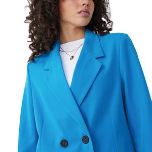 Blazers Damas Personalizado Manga Larga Botón Detalle Frontal Oversize blazer Venta <span class=keywords><strong>al</strong></span> por mayor Casual <span class=keywords><strong>Oficina</strong></span> - Product Image 3