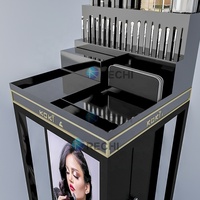 RECHI – présentoir acrylique pour pinceaux de maquillage, présentoir de vente au détail pour cosmétiques, anti-cernes, organisateur de fond de teint pour magasin de beauté