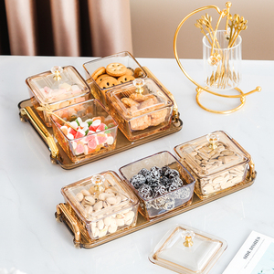 Platos nórdicos para servir aperitivos, cuencos <span class=keywords><strong>de</strong></span> postre <span class=keywords><strong>de</strong></span> azúcar, <span class=keywords><strong>café</strong></span>, tienda, tazón <span class=keywords><strong>de</strong></span> vidrio con bandeja, gran oferta - Product Image 1