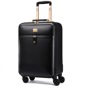Vente en gros Nouveau valise vintage 22 pouces PC Spinner Bagages unisexe PVC affaires Boarding Valise Tige de traction Mot de passe Boîte Homme Femme Voyage - Product Image 5