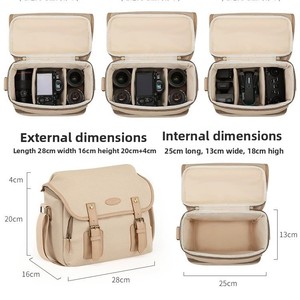 Sac à bandoulière pour appareil photo en matériau PU pour R50/R8 <span class=keywords><strong>Fuji</strong></span> XS20/<span class=keywords><strong>XT30</strong></span>/XT5 Sony ZVE10ELECO - Product Image 2