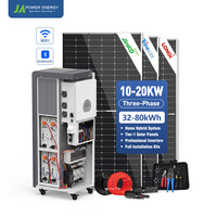 Système de batterie solaire domestique 20 kWh avec onduleur hybride Deye intégré JApower 6 kW monophasé tout-en-un ESS 51,2 V LiFePO4
