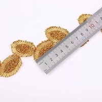 Bordure perlée thermocollante en strass et cristal, style dentelle, OEM d'usine, en promotion, pour accessoires de mariée, abayas et jeans pour hommes