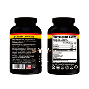 Cápsula de vitalidad masculina de nivel total de aumento OEM para hombres adultos-Suplemento vitamínico certificado GMP - Product Image 2