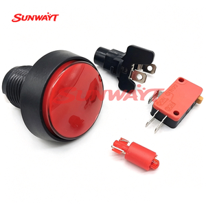 Interruptores LED Redondos Planos de Plástico de Alta Calidad de 12V y 37mm, Botón Pulsador Iluminado para Máquinas de Juegos Arcade - Product Image 4