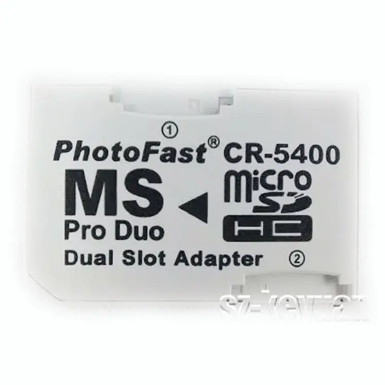공장 저렴한 가격 마이크로 SD HC Pro Duo 듀얼 슬롯 어댑터