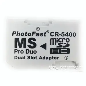 工厂便宜的价格为 Micro SD HC 到 Pro Duo 双插槽适配器