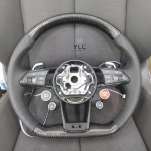 Volant de voiture au design sportif style fibre de carbone, remplace l'ancien modèle par le nouveau pour <span class=keywords><strong>Audi</strong></span> A8 A5 <span class=keywords><strong>A4</strong></span> - Product Image 5