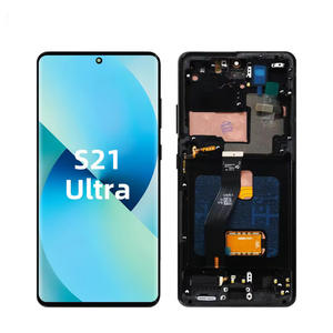 Schermo OLED Originale con Touch Screen e Cornice per Sam <span class=keywords><strong>S21</strong></span> Ultra SM-G998F SM-G998, Display LCD - Product Image 1