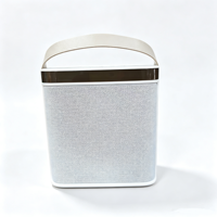 Enceinte karaoké portable pour la maison, 30W, basses profondes, Bluetooth 5.3, effet LED arc-en-ciel RGB, 4400mAh, avec deux micros sans fil pour les fêtes