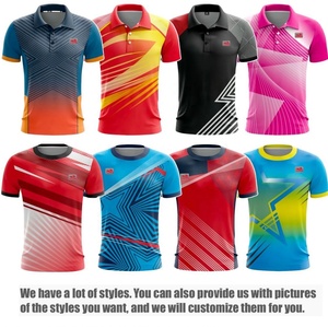 Maillot personnalisé de qualité supérieure, t-shirt de l'équipe <span class=keywords><strong>nationale</strong></span> chinoise, t-shirts de sport, <span class=keywords><strong>uniforme</strong></span>, t-shirts imprimés pour hommes, vêtements de badminton - Product Image 2
