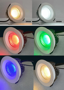 Downlight DMX 24V CRI95 12W 8W RGBW 2700K <span class=keywords><strong>IP65</strong></span>, Plafonnier PWM Loxone Tree KNX DALI2 CCT 1800K-6500K, Projecteur Blanc Tunable - Product Image 3