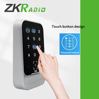Lector de Tarjetas de Acceso con Código QR Dinámico, Carcasa Metálica Impermeable, Lector de Tarjetas NFC ID IC de 13.56MHz, Lector de Control de Acceso con Contraseña