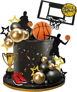<b>Cake</b> Decorators 32pcs football <b>cake</b> toppers <b>set</b> and 28pcs of basketball <b>set</b> <b>cake</b> <b>stand</b> with balls - Product Image 1
