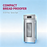 Armoire de fermentation professionnelle pour pain, 18-40 plateaux, avec pulvérisation, en acier inoxydable, pour boulangerie