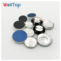 18.025 WELLTOP Boucle de décoration de meubles, Clou de canapé diamanté, Clou en verre à strass, Boutons en cristal pour sacs, Clous de rembourrage