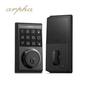 Arpha D100 kunci pintar keamanan silinder kartu memori karet Keypad kunci pintu pintar