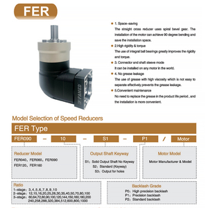 3F FAMED FER Reductor de Velocidad de Precisión con Engranaje Planetario de 90 Grados para Motor Servo, Motor Paso a Paso, Automatización CNC, OEM, ODM - Product Image 2