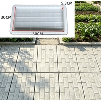 Moule de pavé en béton pour allée de jardin extérieure, moule de pavé décoratif pour cour, moule de fabrication de carreaux de béton DIY