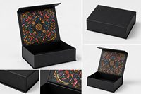 Caja de Regalo de Cartón Plegable Magnética de Alta Gama, Ecológica y Reutilizable, con Acabado Mate y Logotipo Personalizado para Empaquetado Minorista