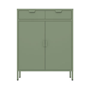 Libreria in Metallo Ecologica con Cassetti, Struttura Smontabile, Armadio in Acciaio con Ripiani Regolabili per Casa - Product Image 1