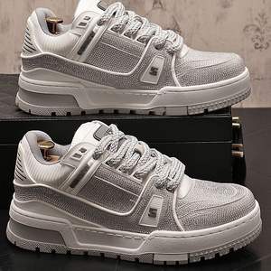 Chaussures décontractées Evergreen de luxe pour hommes, de haute qualité, de créateur, à la mode, en maille, jetables, légères, respirantes et imperméables - Product Image 4