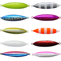 Señuelo de Pesca HESSEN Big Jig Luminoso de 40g-350g para Agua Salada, Señuelos de Natación para Pesca de Lubina, Jigs Metálicos de Plomo para Pesca Lenta