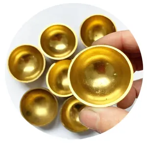 Custom diameter 25mm 30mm 40mm 50mm 60mm 80mm 100mm 120mm 150mm hollow Brass hemisphere H62 brass half-semisphere.