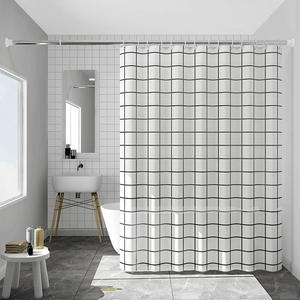 Cortina <span class=keywords><strong>de</strong></span> Ducha <span class=keywords><strong>de</strong></span> Poliéster Transparente, Moderna, Ecológica, Impermeable y <span class=keywords><strong>Antimoho</strong></span> para <span class=keywords><strong>Baño</strong></span> con Diseño <span class=keywords><strong>de</strong></span> Diseñador - Product Image 2