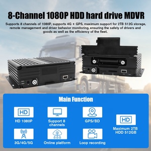 DVR Móvil <span class=keywords><strong>de</strong></span> 8 Canales y 1080P, 4G, GPS, WiFi, HDD, MDVR <span class=keywords><strong>para</strong></span> Automóvil, <span class=keywords><strong>Grabador</strong></span> <span class=keywords><strong>de</strong></span> Video con Almacenamiento <span class=keywords><strong>de</strong></span> 2 TB <span class=keywords><strong>para</strong></span> Autobús, Camión, Gestión <span class=keywords><strong>de</strong></span> Flotas, Monitoreo Remoto en Vivo - Product Image 3