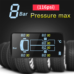 Systèmes de surveillance de la pression des pneus Tpms <span class=keywords><strong>6</strong></span> alarme voiture solaire Tpms système de surveillance de la pression des pneus camion Tpms 433mhz pression des pneus Sen - Product Image 4