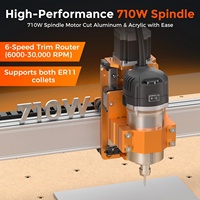 Machine de gravure CNC 8080 PRO MAX avec interrupteurs de fin de course X Y Z et arrêt d'urgence pour la gravure, la découpe et la production en série du bois, de l'aluminium et du cuivre
