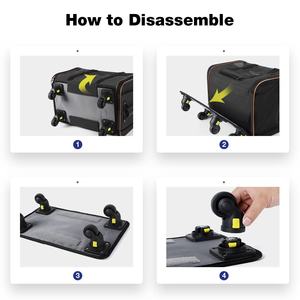 Sacs de <span class=keywords><strong>transport</strong></span> pour animaux de compagnie à parois souples OEM/ODM, sac de <span class=keywords><strong>transport</strong></span> pour <span class=keywords><strong>chien</strong></span>, sac de <span class=keywords><strong>transport</strong></span> pour chat avec chariot, <span class=keywords><strong>transport</strong></span> 2 en 1, sac de <span class=keywords><strong>transport</strong></span> pour chiens et chats, sacs à roulettes - Product Image 2