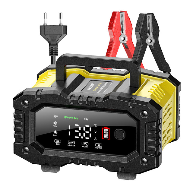12V 5/10A Car Battery Tester Charger Power Bank for Gel/AGM/Wet/Dry Lead Acid Batteries FPT-100 Model AC100-240 Input Auto