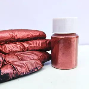 Cosmetic Grade Mica 30ml/jar Cosmetic Grade Pearl Powder 600 mu Lipstick Glossy Shimmer Wine Red Mica Powder