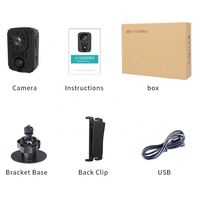 QZT Clip trasero Acción Deporte Dv Cámara de grabación de video Cuerpo Cámara Sensor Interior Exterior Mini Cámara