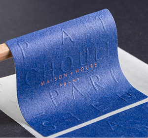 Embossed Paper Adhesive <strong>Labels</strong> <strong>Custom</strong> Brand Sealing Stickers Bespoke Packaging Logo Decals - Product Image 5