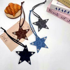 YY New Style PU Star Shaped Leather Luggage <b>Charm</b> Five-Pointed Star Keychain Fashionable <b>Bag</b> Accessory for GIfts - Product Image 1
