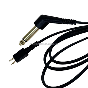 Câble d'écouteurs à conduction osseuse noir de haute qualité pour accessoire d'audiomètre - Câble moulé à 2 broches. - Product Image 4