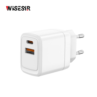 WISESIR Accessoires électroniques OEM Haute Qualité Double Ports PD 20W QC3.0 Charge Rapide USB Type C Adaptateurs d'Alimentation Chargeur de Téléphone